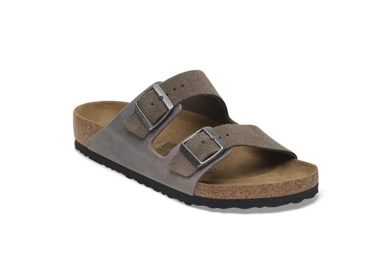 BIRKENSTOCK スエードサボサンダル 44 グレー Birkenstock Arizona Mixed Leather Regular Men's - Browns Shoe Fit